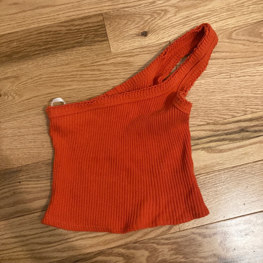 Urban outfitters one shoulder crop top